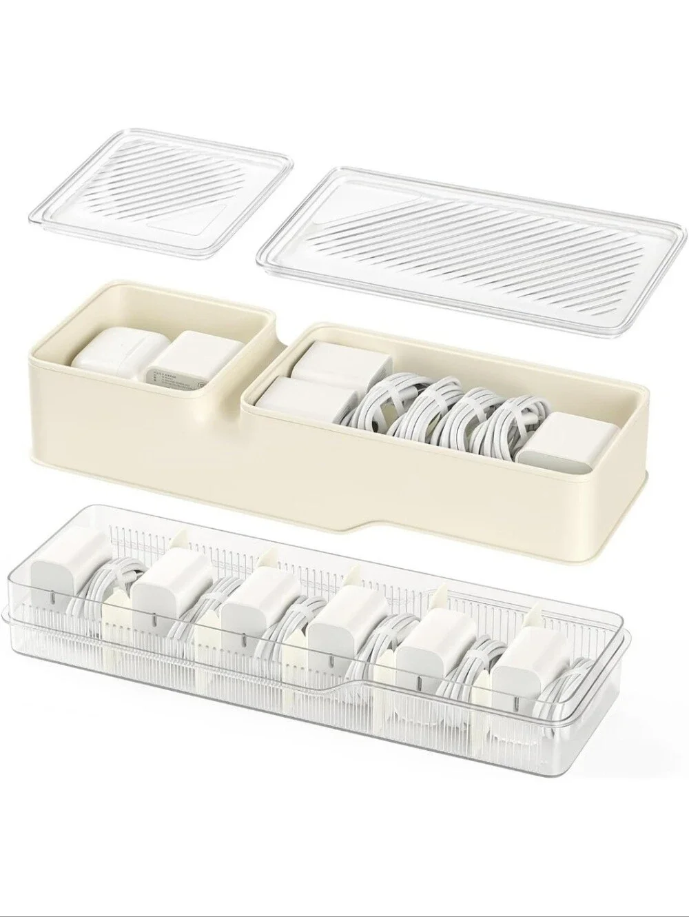 Universal Charger Cable Cord Storage Organizer Box